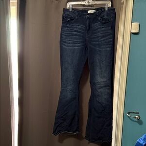 KanCan Dark Blue Flare Jeans
